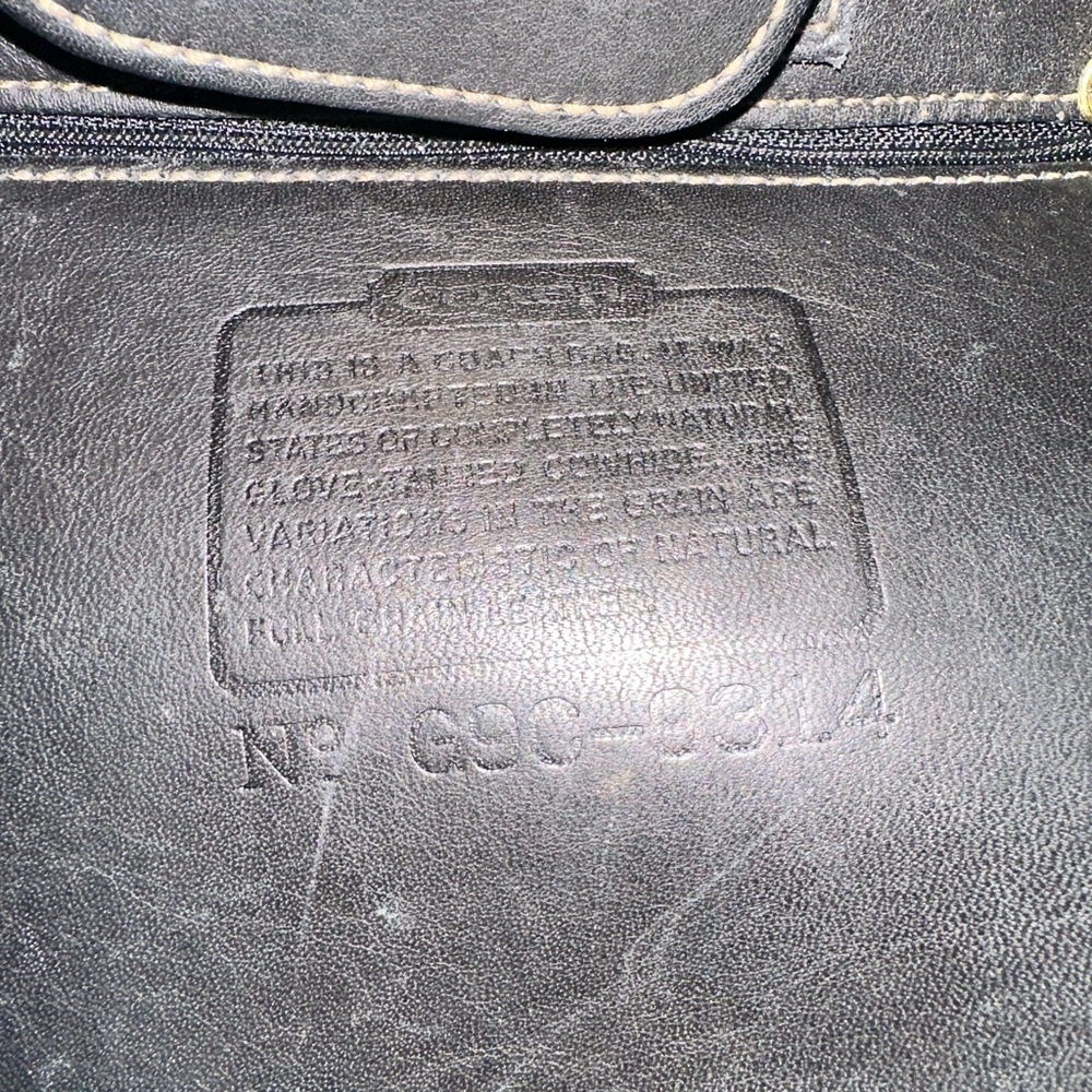 Coach Dark Leather Bag - Picture 9 of 9